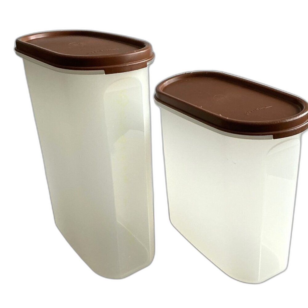 Vintage Tupperware Modular Mates 9 3/4 Cups And 7-1/4 Cups 2 P Set